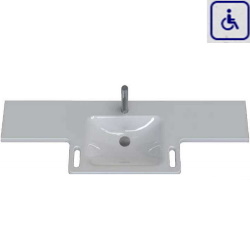 Umywalka z uchwytami dla osób niepełnosprawnych CARE750V