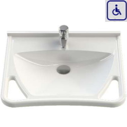 Umywalka z uchwytami dla osób niepełnosprawnych LAGO650