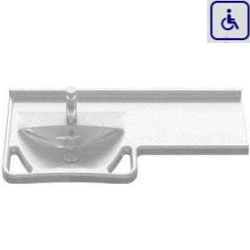 Umywalka z uchwytami dla osób niepełnosprawnych z blatem po prawej stronie LAGO600
