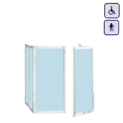 Kabina prysznicowa dla seniorów oraz osób niepełnosprawnych KL110x110x110x100