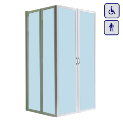 Kabina prysznicowa dla seniorów oraz osób niepełnosprawnych KP110x110x110x185