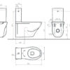 WC bidet podwieszany dla seniorów oraz osób niepełnosprawnych z odpływem poziomym 470 - obrazek 3