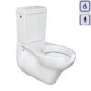 WC bidet podwieszany dla seniorów oraz osób niepełnosprawnych z odpływem poziomym 470