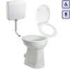 Zestaw WC bidet, deska, spłuczka dla seniorów oraz osób niepełnosprawnych z odpływem poziomym ZES05