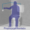 Zestaw WC bidet, deska, spłuczka dla seniorów oraz osób niepełnosprawnych z odpływem pionowym ZES06 - obrazek 3