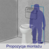 WC bidet stojący dla seniorów oraz osób niepełnosprawnych z odpływem pionowym 10205 - obrazek 3