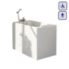Wanna siedząca z drzwiami umiejscowionymi lewostronnie 1200x660mm CAVERSHAM