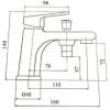 Bateria wannowa jednootworowa CO148.5 - obrazek 2