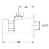 Bateria czasowa natryskowa natynkowa z systemem ANTYLEGIONELLA DC05LG - obrazek 2