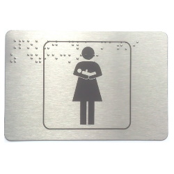 Piktogram pomieszczenie dla matki z dzieckiem z nadrukiem Braille’a PB02