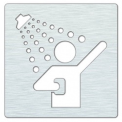 Piktogram prysznic ze stali nierdzewnej PJ02A