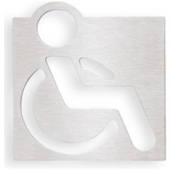 Piktogram toaleta dla niepełnosprawnych ze stali nierdzewnej PJ09A
