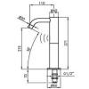 Bateria umywalkowa bezdotykowa elektroniczna z mieszaczem AKC7035PMIX - obrazek 2