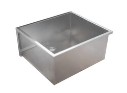 Zlew gospodarczy ścienny ze stali nierdzewnej 634×540 AKC232023