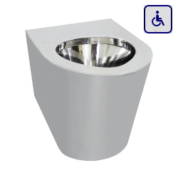 Toaleta stojąca dla osób niepełnosprawnych ze stali nierdzewnej AKC13012.M.B-M.S