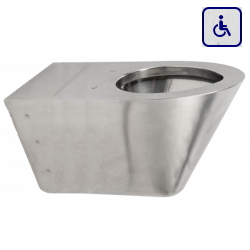 Toaleta wisząca dla osób niepełnosprawnych ze stali nierdzewnej AKC650754