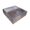 Brodzik ze stali nierdzewnej 1000x1000 AKCW17-0713