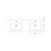 Umywalka wielostanowiskowa naszafkowa AKCDWT CONTOUR 555 900 - obrazek 3