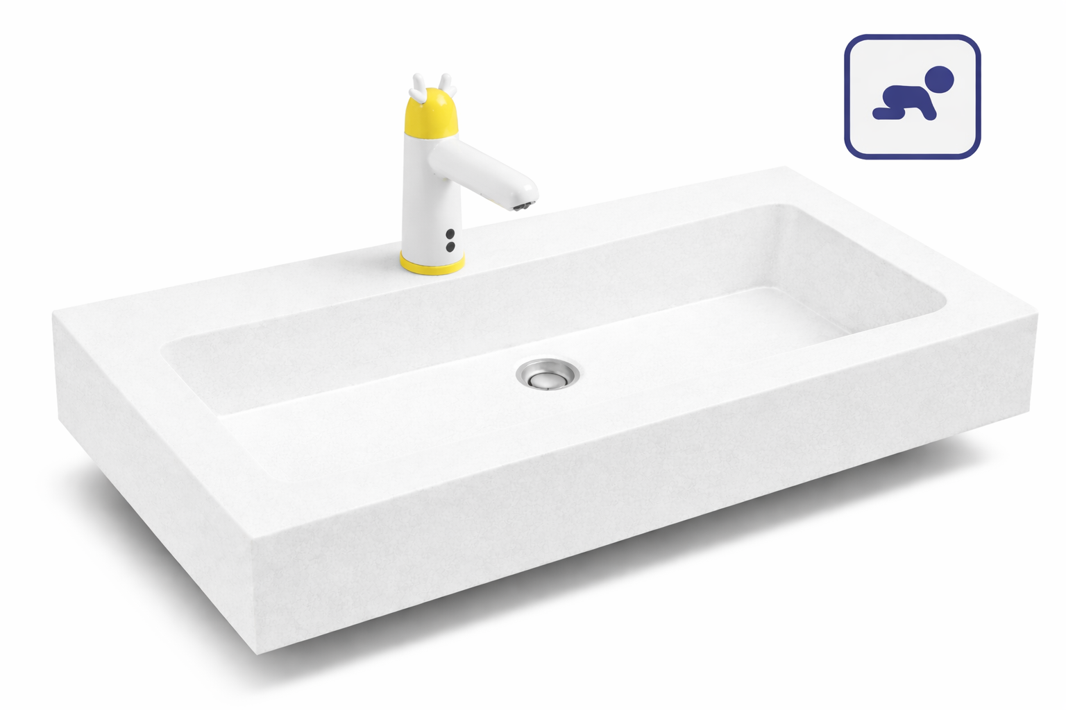 Umywalka dla dzieci AKC413160KIDS1 750x150x450 - obrazek 2