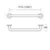 Poręcz pozioma z nylonową powłoką 117cm AKC4CN-440-1170 - obrazek 2
