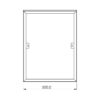 Lustro uchylne w ramie ze stali nierdzewnej mat 700x500 AKC700500M - obrazek 2