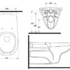 Wc bidet wiszący dla osób niepełnosprawnych 52303 - obrazek 3