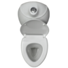 WC kompakt dla dzieci z odpływem poziomym CK311 - obrazek 2