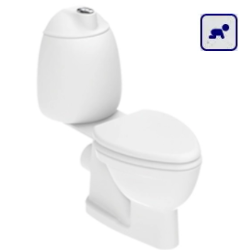 WC kompakt dla dzieci z odpływem poziomym CK311