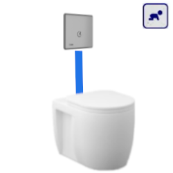 Miska stojąca dla dzieci JUNIOR z spłukiwaniem podtynkowym – 186510 + SLW01PB